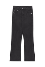Loose Washed Flared Jeans