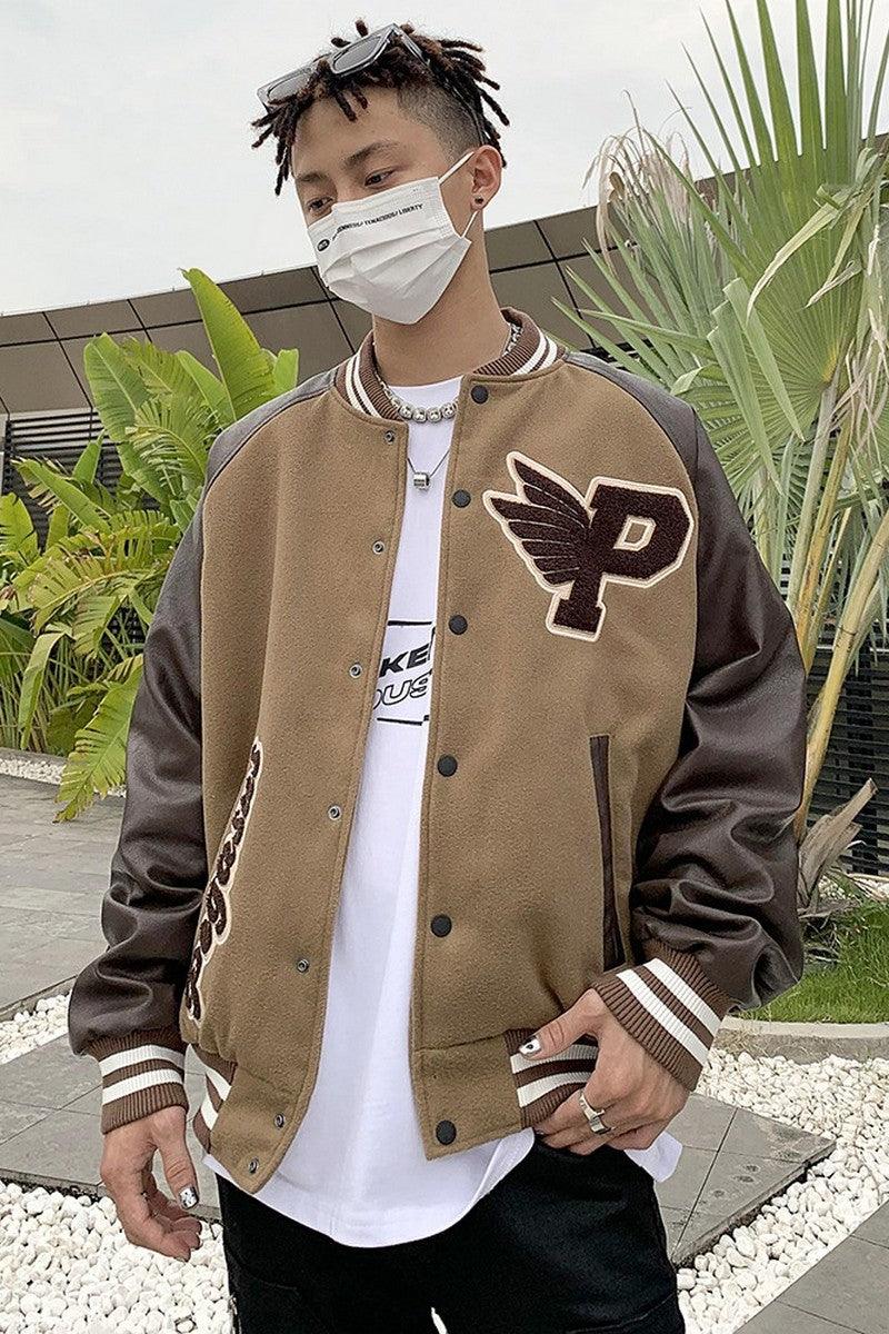 CZ Pegasus Embroidered Varsity Jacket