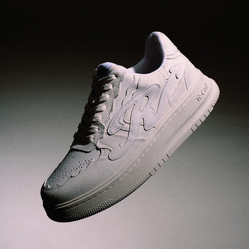 R-Evil Suede White Sneakers