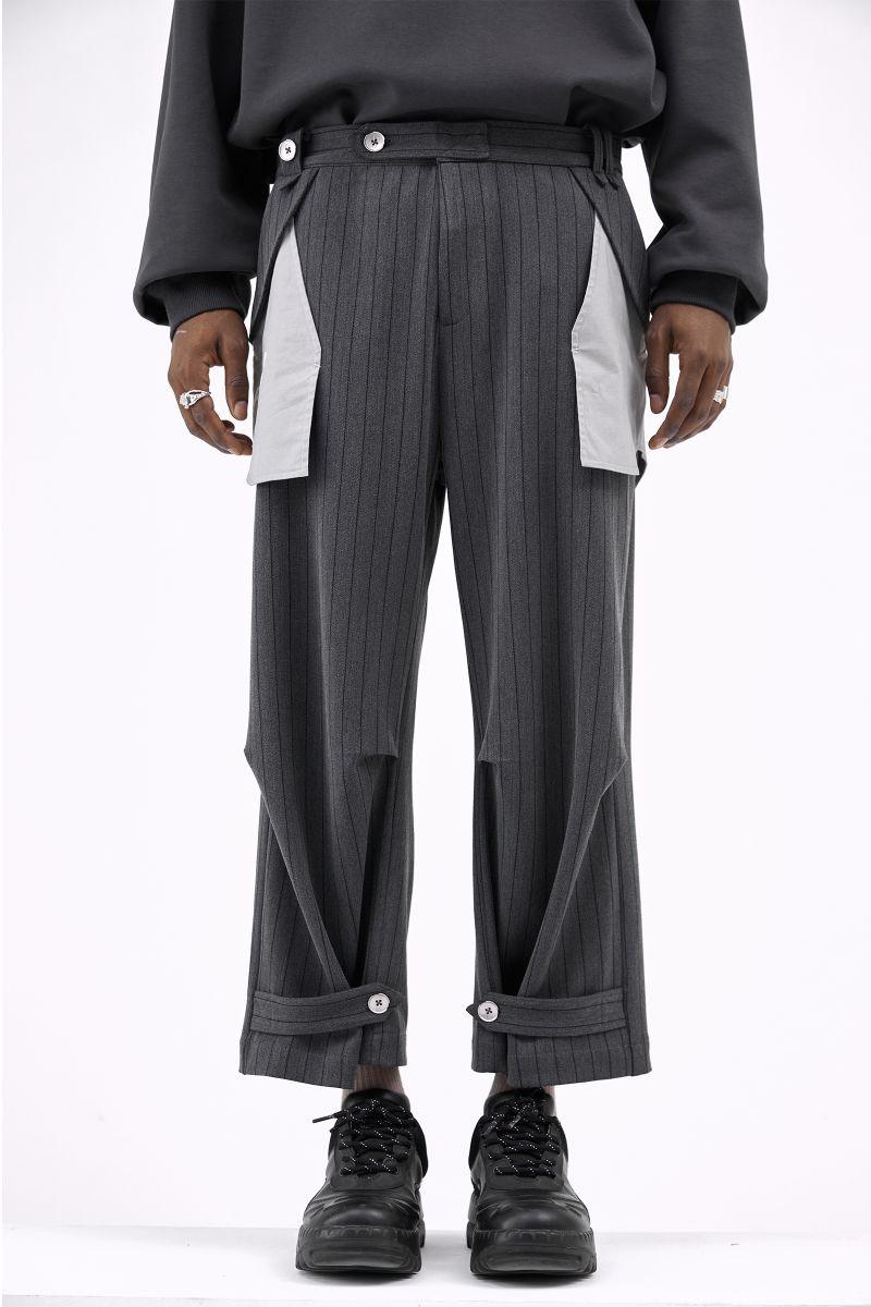BLIND Adjustable Deformed Logo Trousers - UK