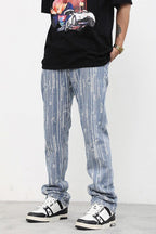 CZ Vintage Distressed Straight Jeans