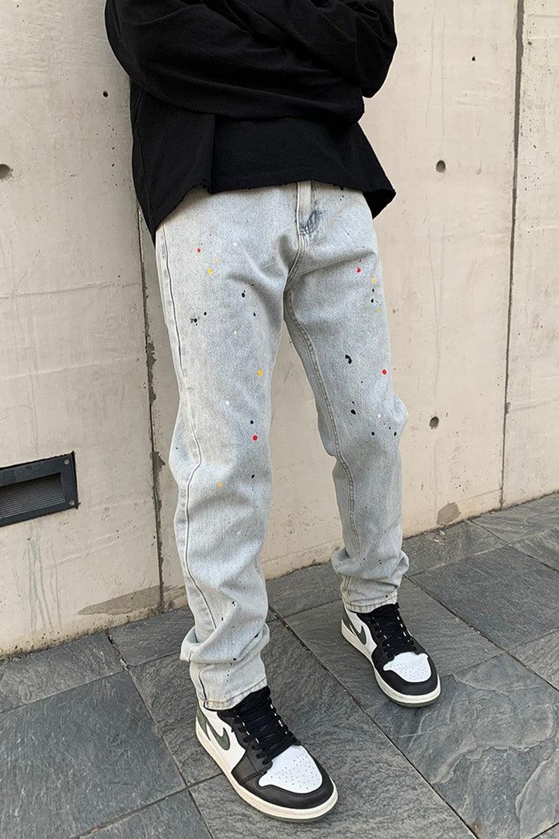 CZ Splash Ink Loose Jeans - UK Only