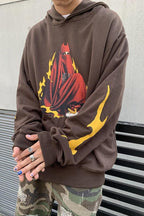 CZ Retro Flame Print Hoodie