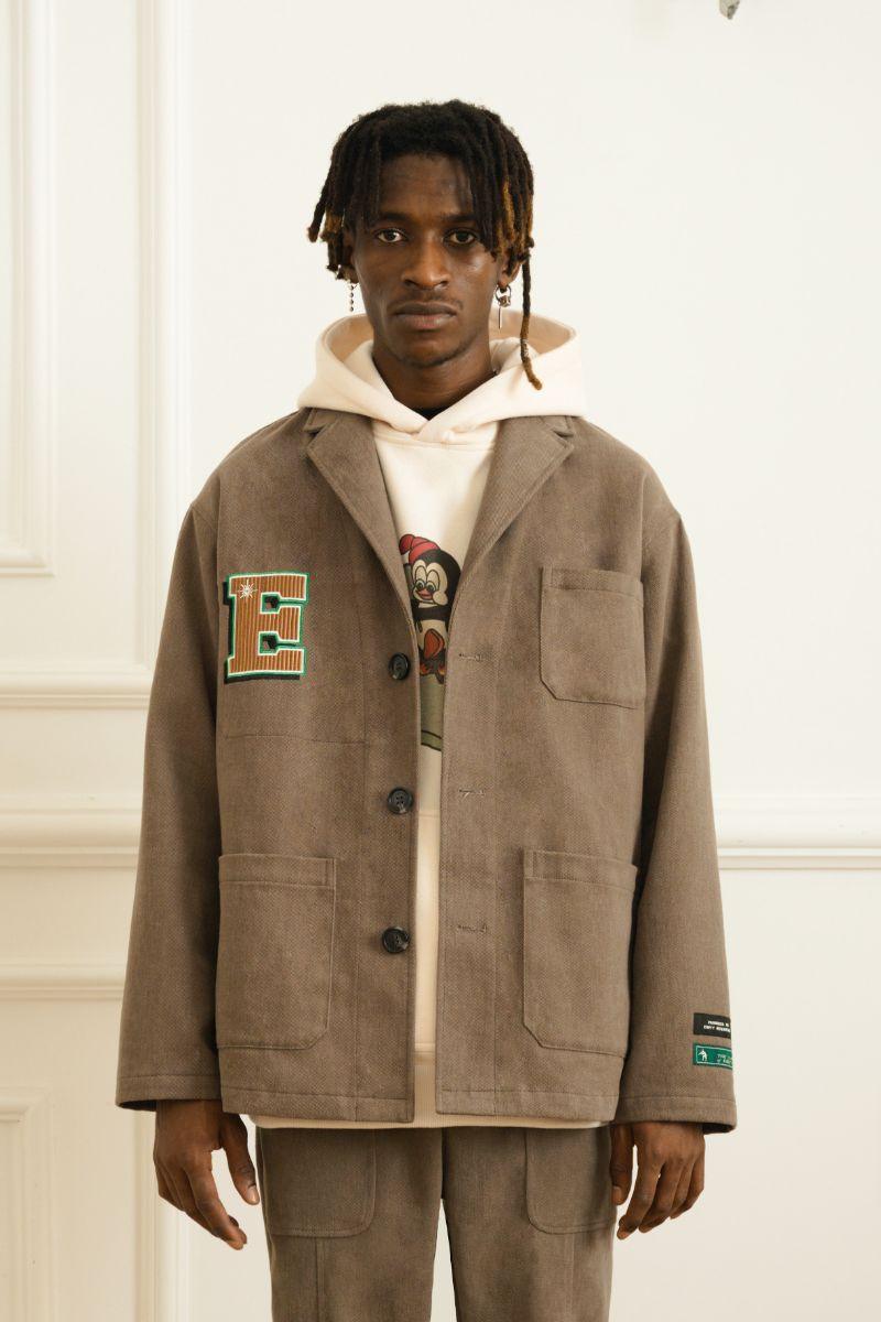 Empty Reference Embroidery Logo Suit Jacket