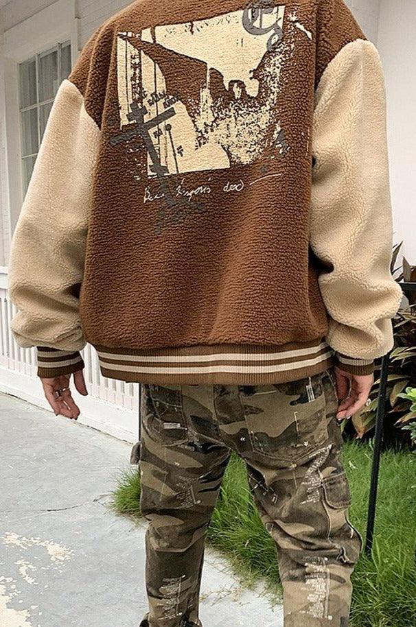 CZ Note Sherpa Varsity Jacket