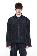 BNP Layered Washed Jeans Jacket