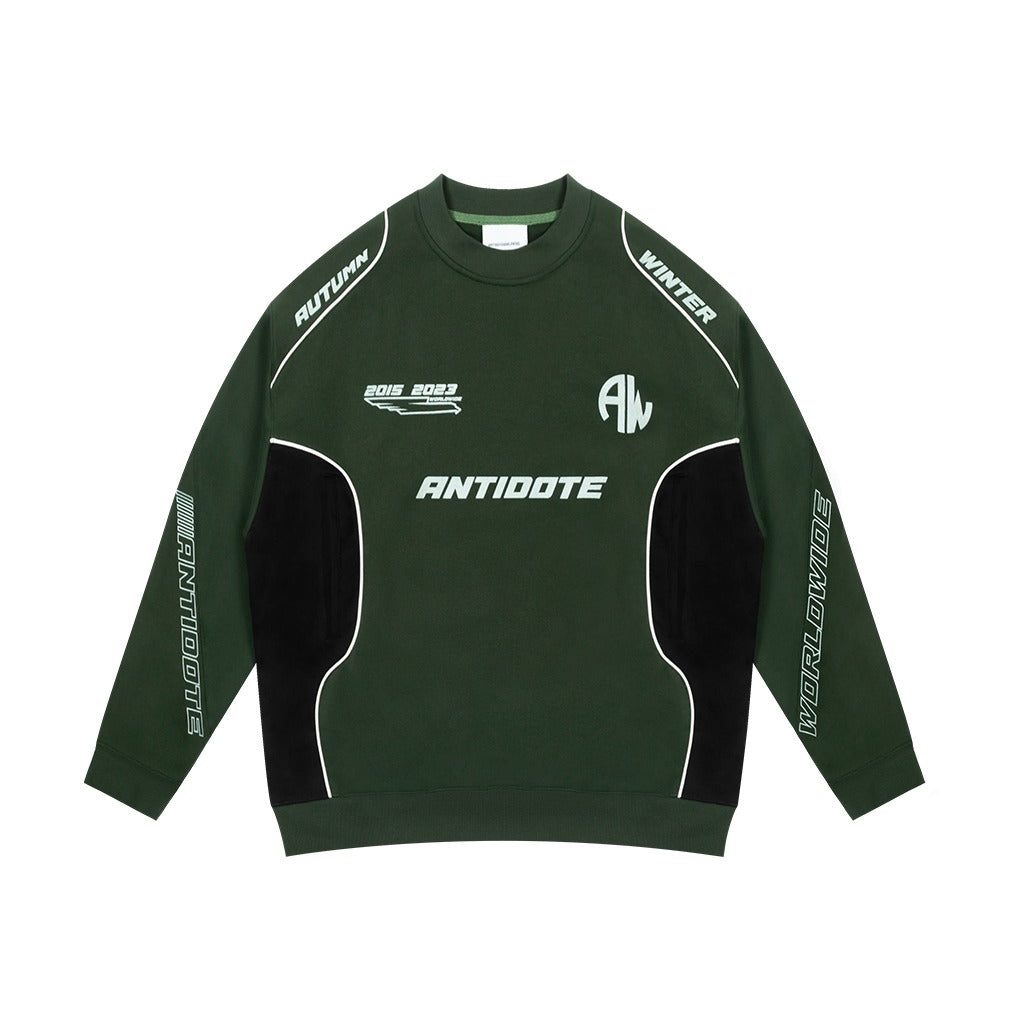 Racing Stitched Sweater
