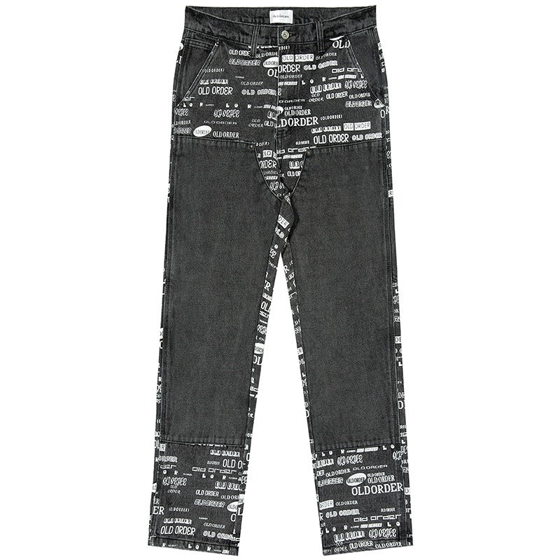 OO Full Print Logo Jeans