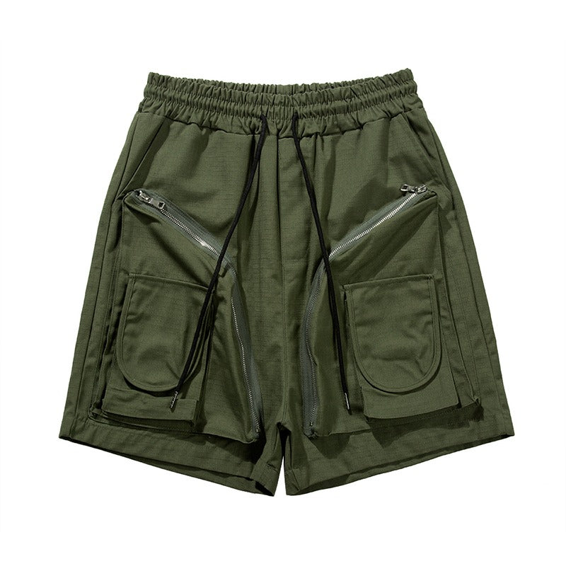 Zipper Pockets Shorts