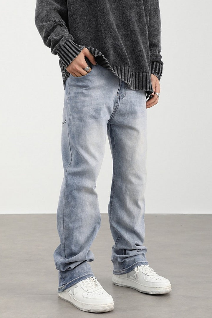 Loose Retro Washed Jeans