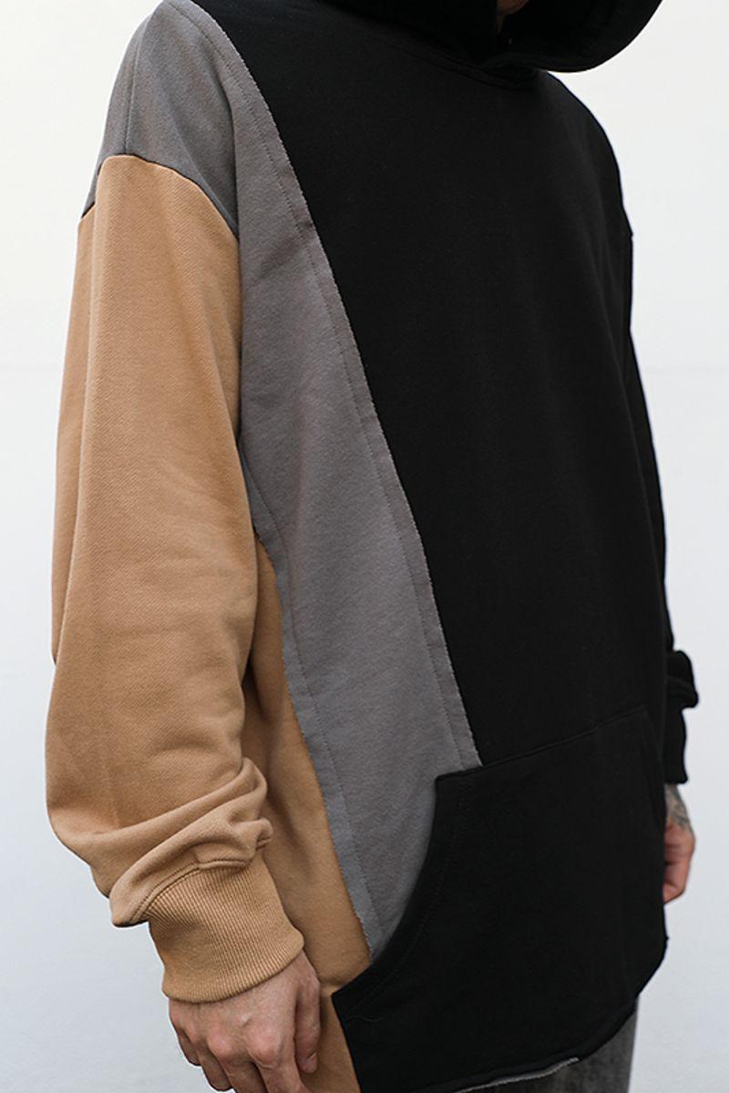 CZ Irregular Stitched Hoodie