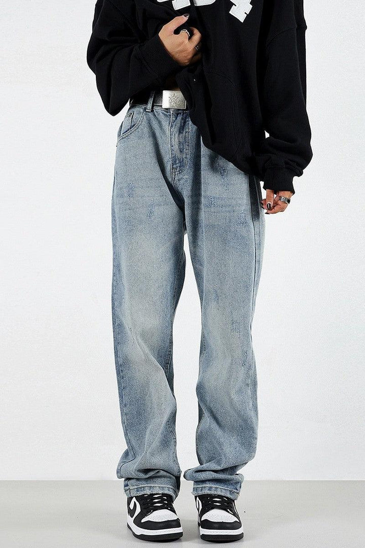 CZ Straight Loose Jeans