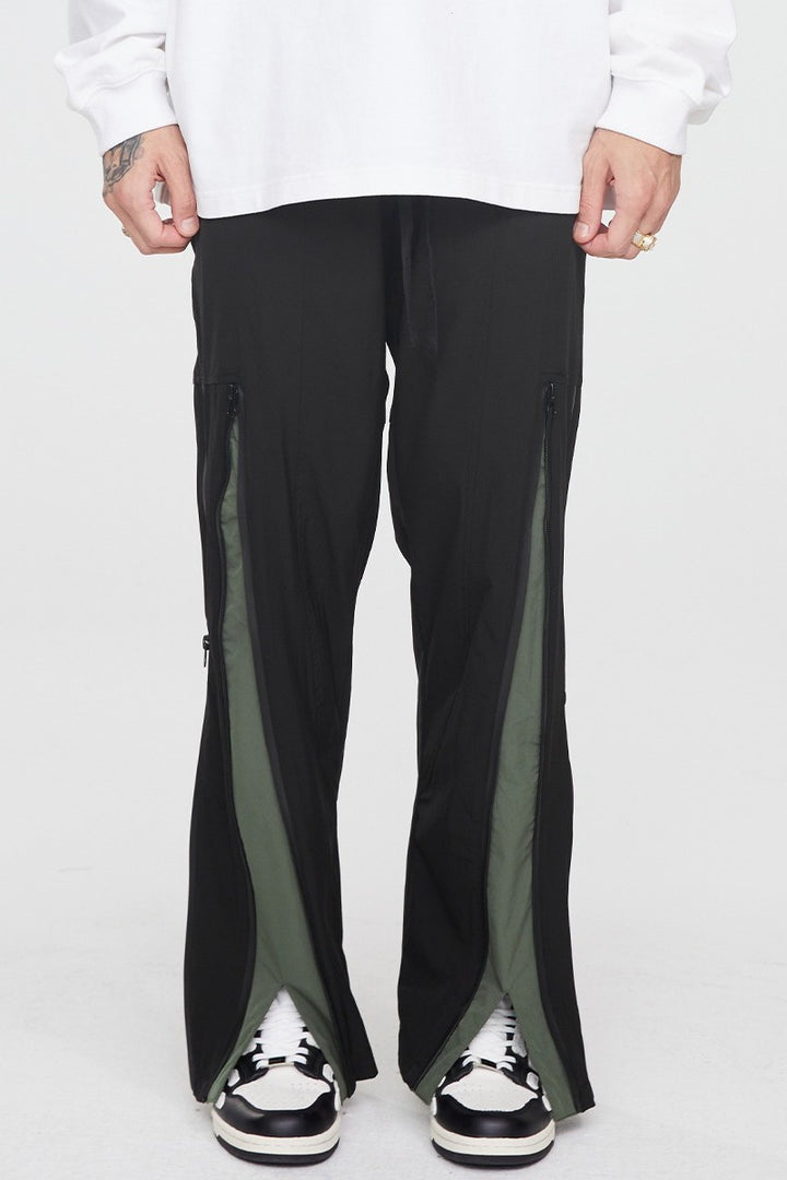 F2CE Nylon Stitched Loose Sweatpants