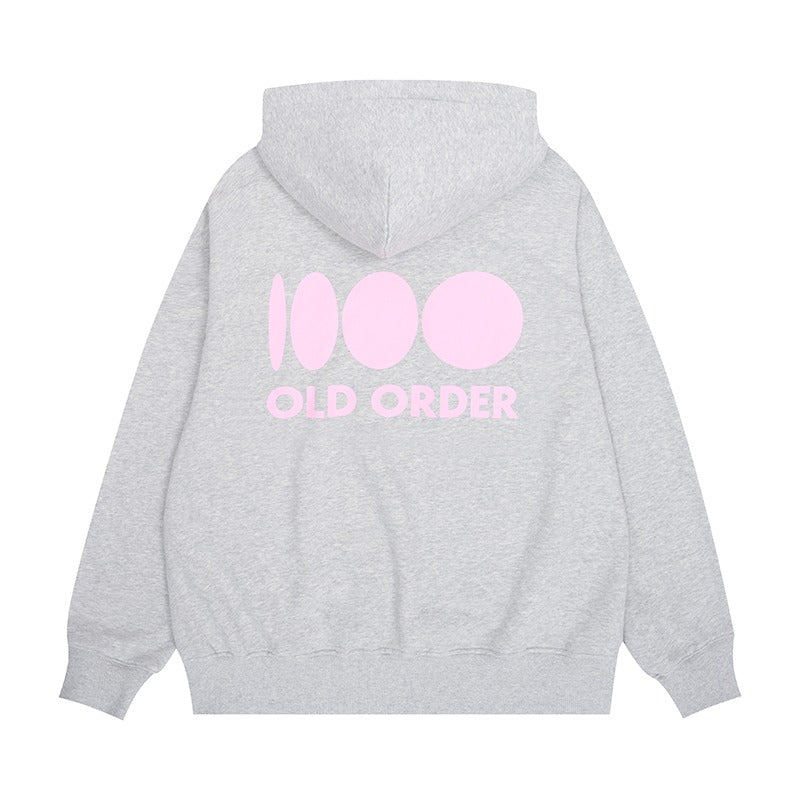 OO Embroidered Logo Zip Up Hoodie