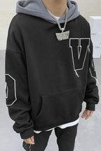 CZ Embroidered Loose Hoodie