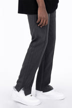 Slit Straight Trousers