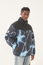 Empty Reference Lightnings Printed Down Jacket
