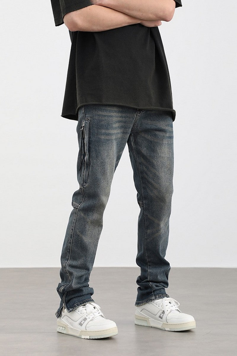 Zipper Regular Jeans