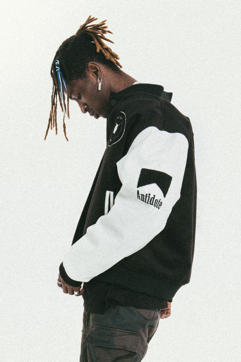 Antidote Embroidered Logo Woolen Varsity Jacket