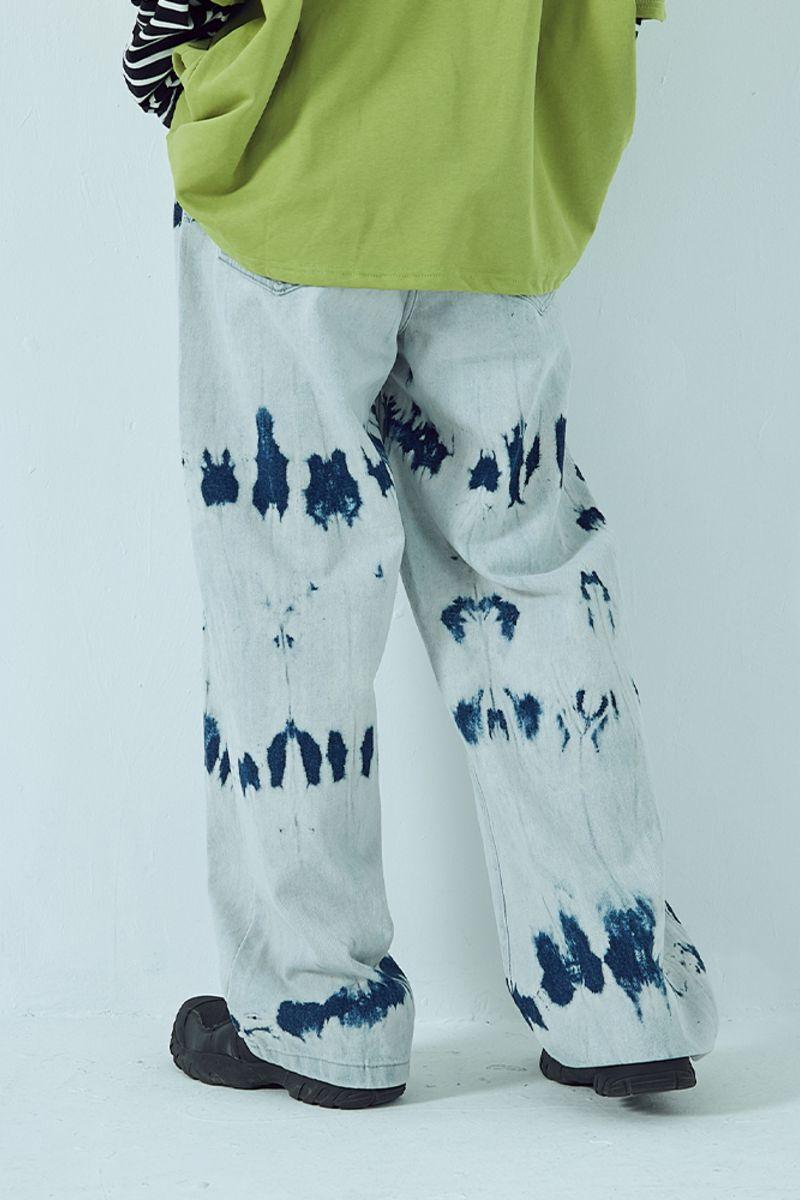 CZ Tie Dyed Straight Jeans