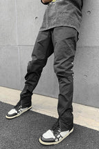 CZ Zipper Flared Pocket Trousers
