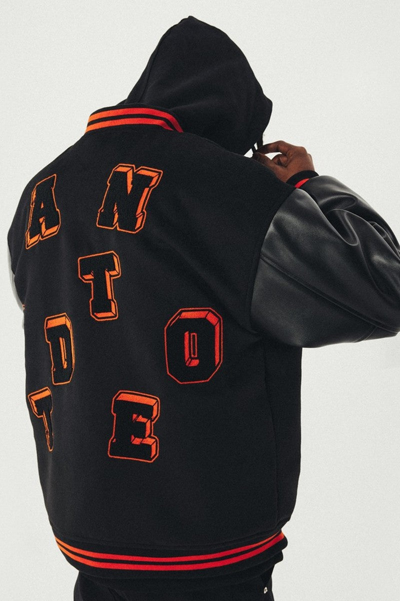 ANT Logo Embroidered Varsity Jacket