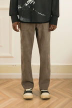 Empty Reference Loose Straight Trousers