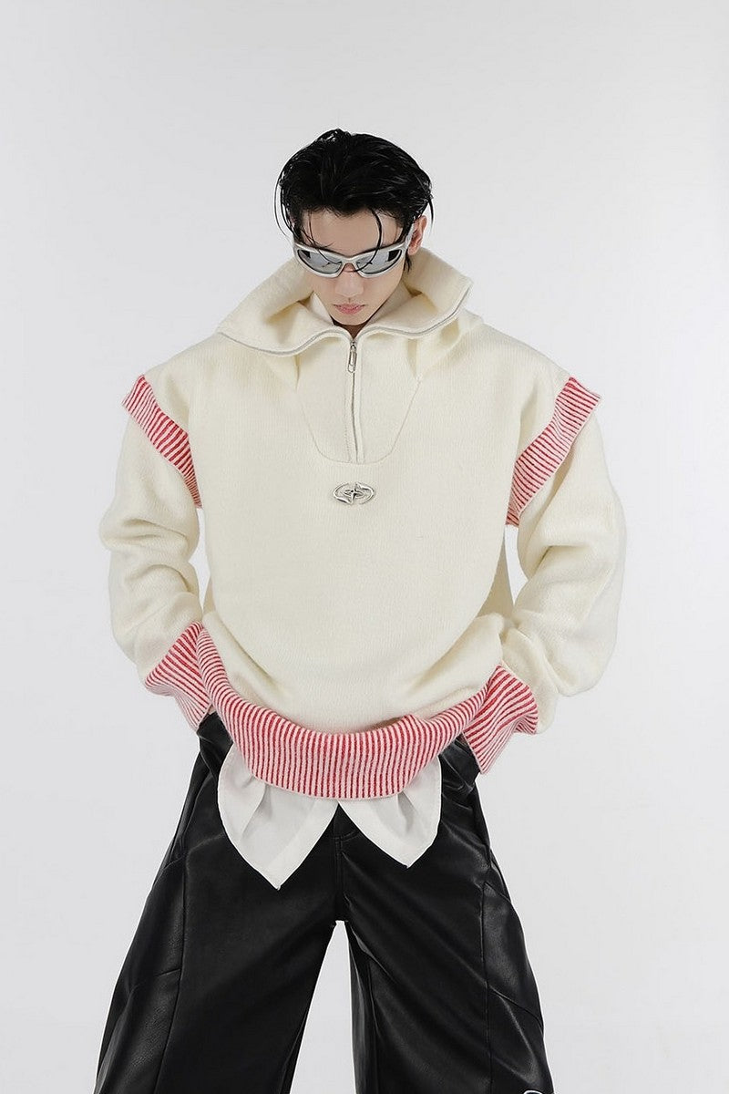 AC Half Zip Knit Sweater