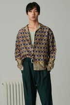 Mix7 Retro Pattern L/S Shirt