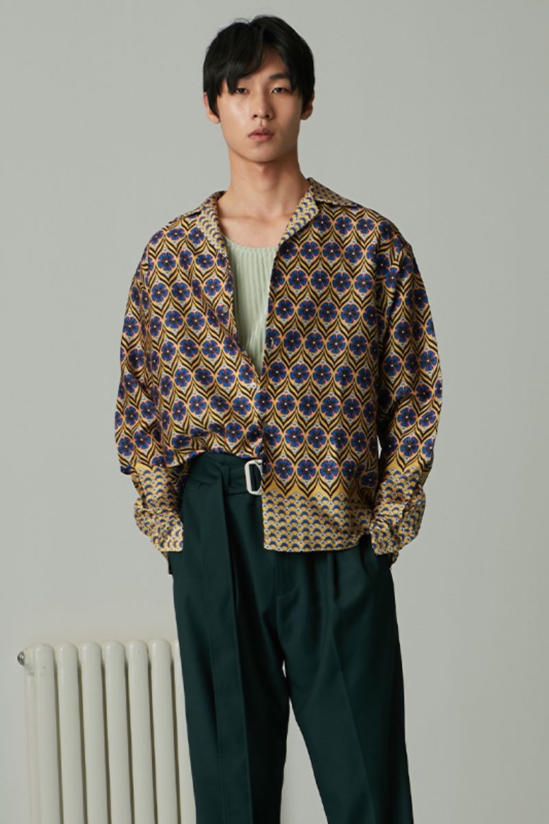 Mix7 Retro Pattern L/S Shirt