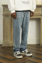 Empty Reference Splash Ink Light Blue Jeans