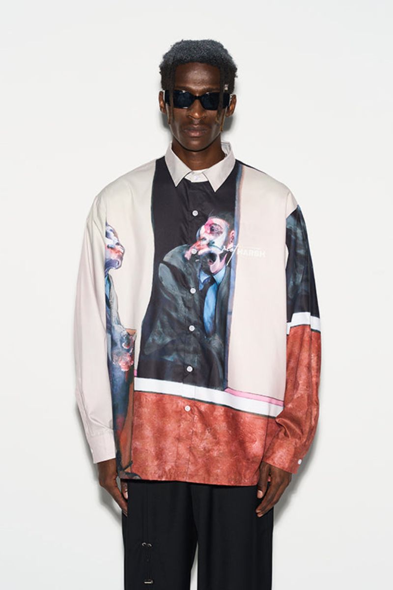 Surrealistic Painting Full Print L/S Shirt
