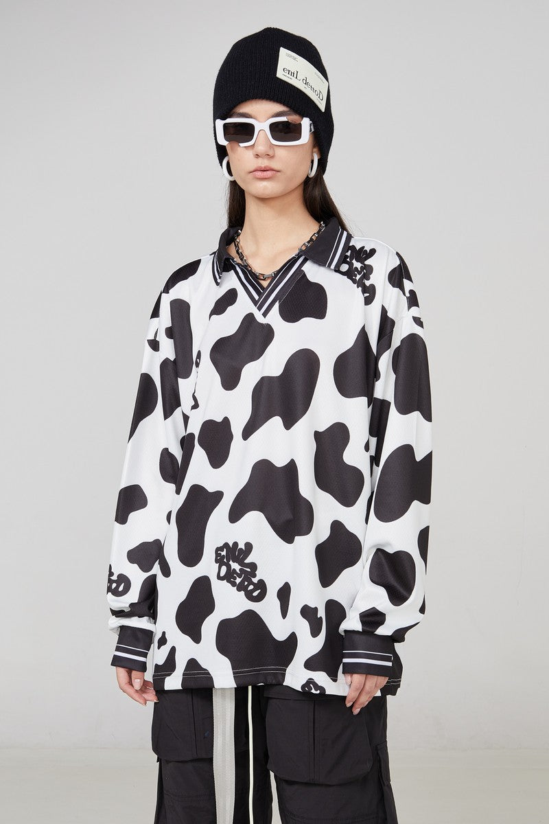 STEEPC Cow Pattern LS Tee