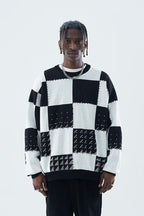 H/C Mosaic Chessboard Sweater - UK Only