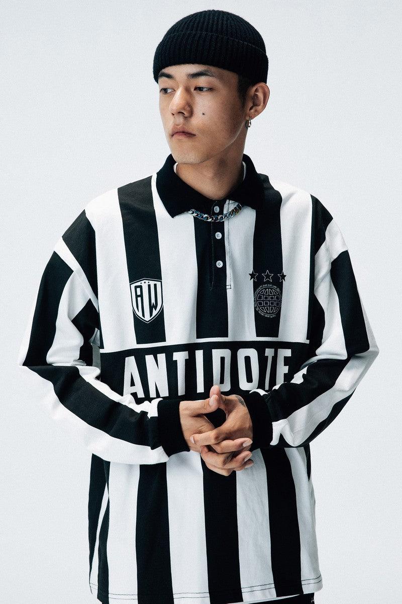 Antidote Striped Football LS Tee