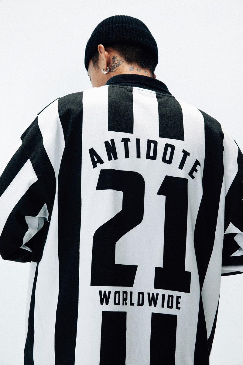 Antidote Striped Football LS Tee