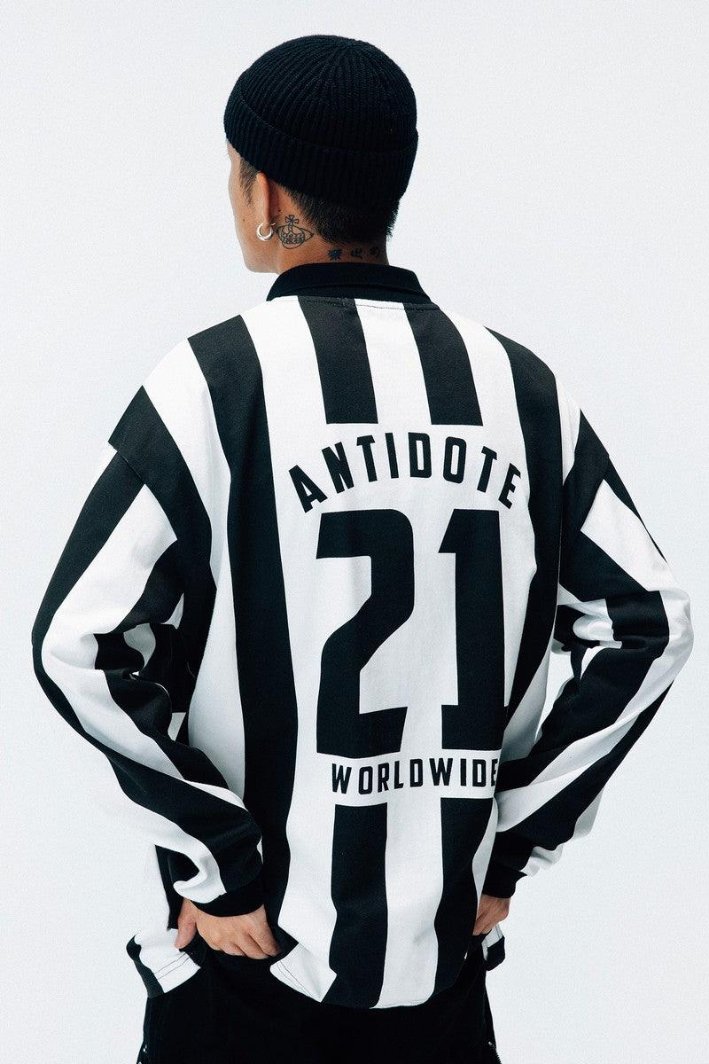 Antidote Striped Football LS Tee