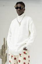 CZ Ripped Knit Turtleneck - UK Only