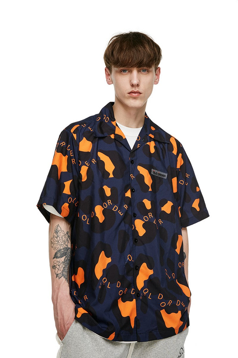 Old Order Leopard Printed Cuban Shirt