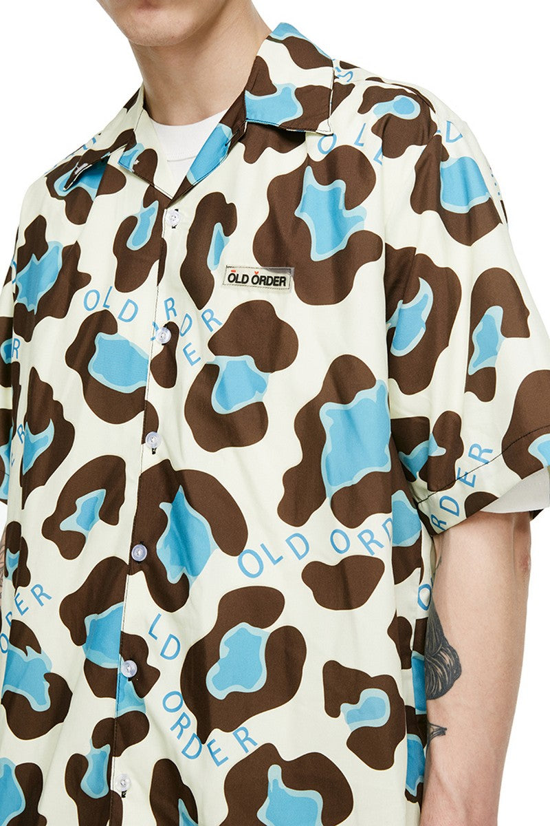Old Order Leopard Printed Cuban Shirt