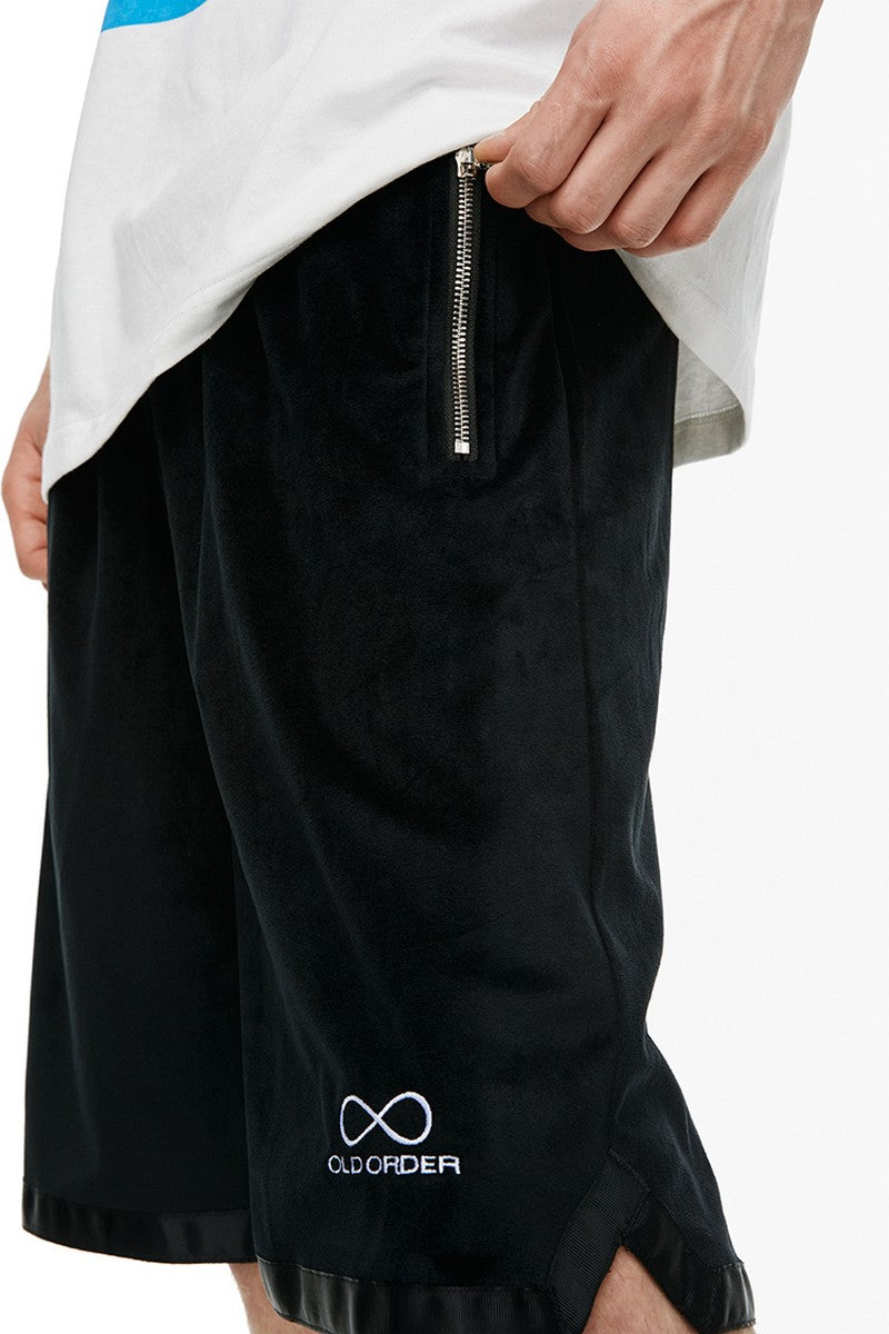Old Order Velvet Logo Shorts