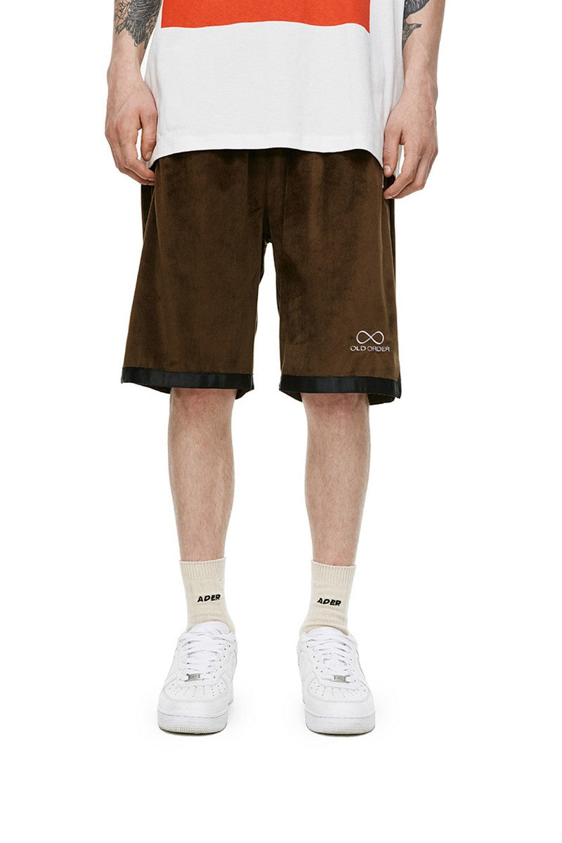 Old Order Velvet Logo Shorts