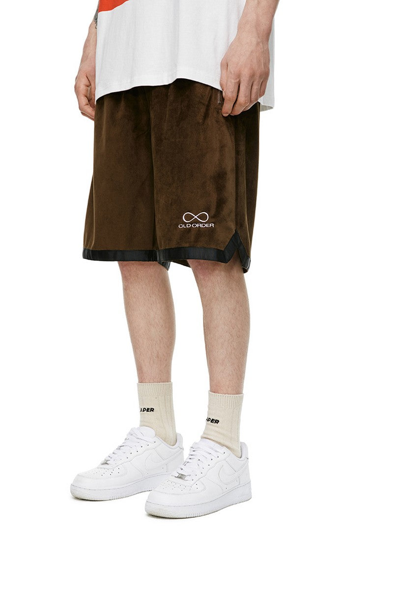 Old Order Velvet Logo Shorts
