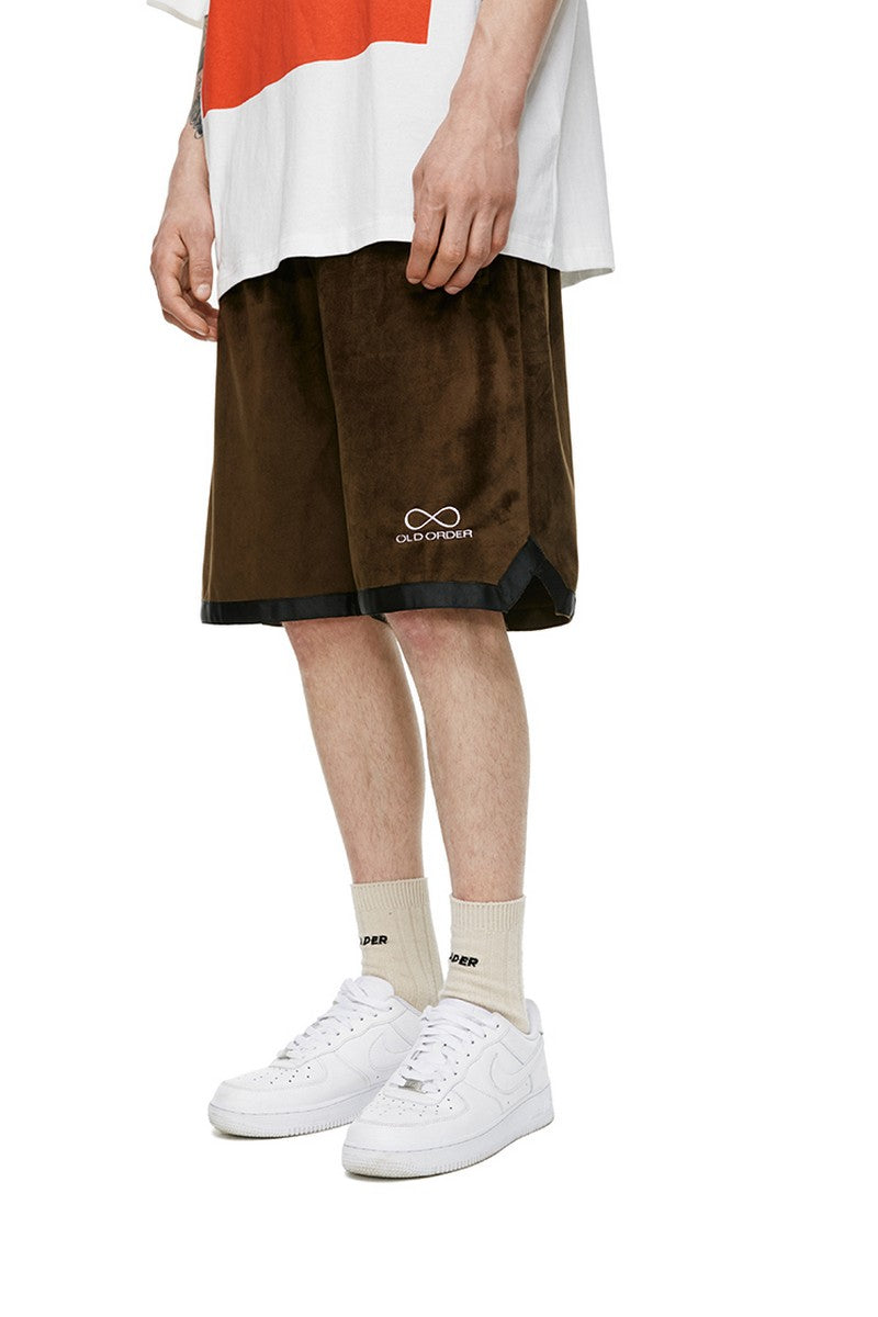 Old Order Velvet Logo Shorts