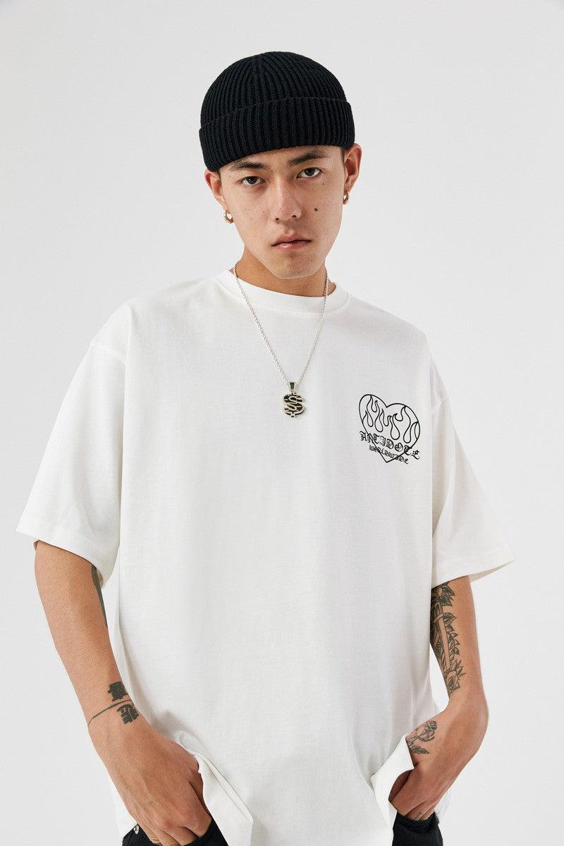 Antidote Flame Love Logo Print Tee