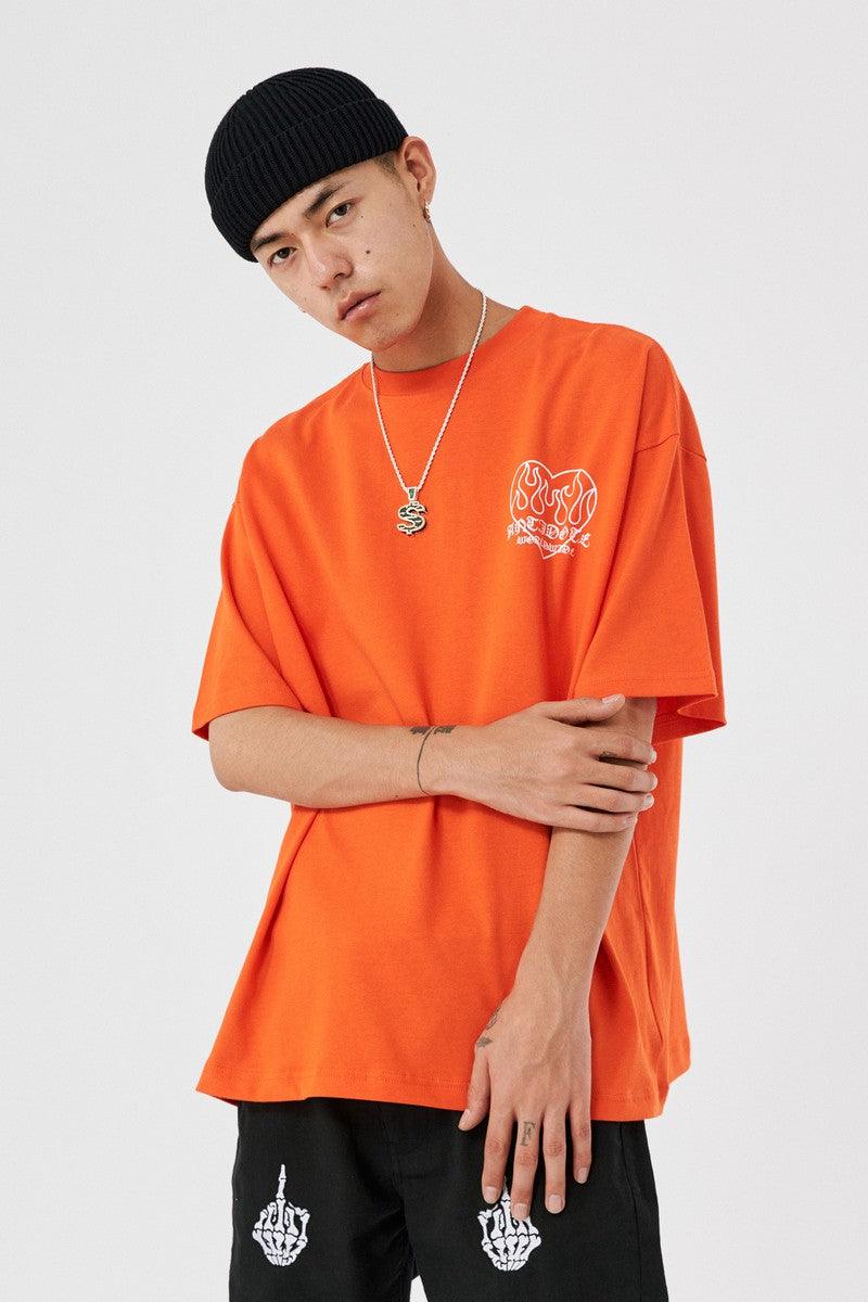 Antidote Flame Love Logo Print Tee
