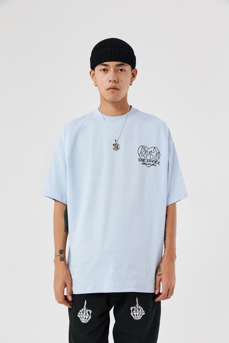 Antidote Flame Love Logo Print Tee
