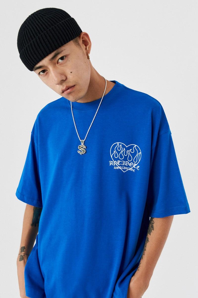 Antidote Flame Love Logo Print Tee