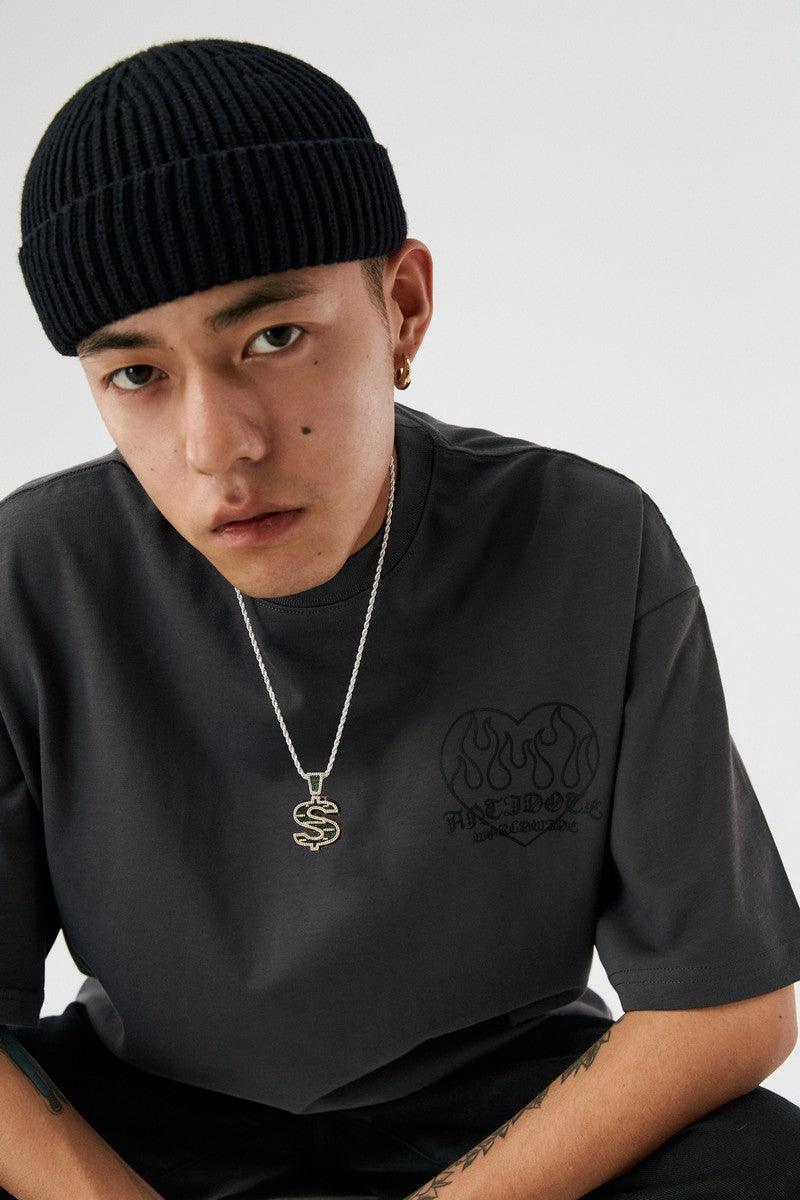 Antidote Flame Love Logo Print Tee