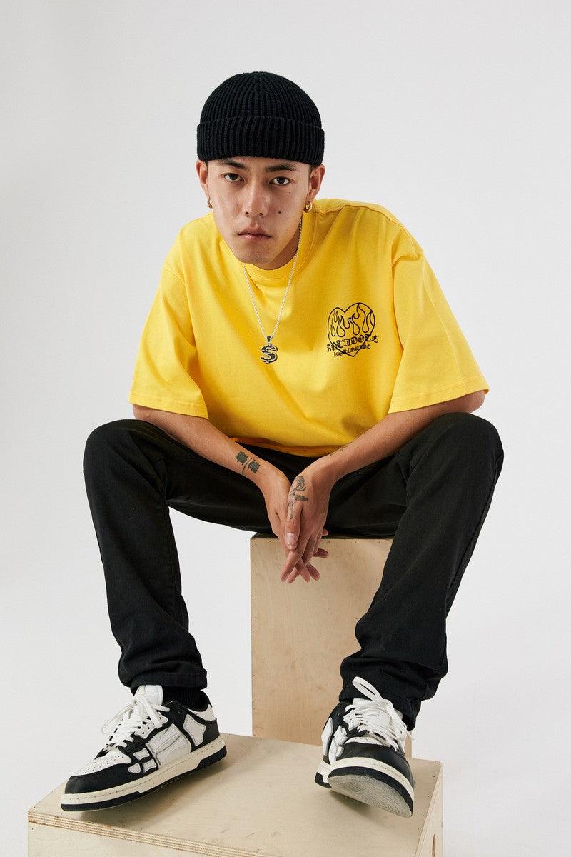 Antidote Flame Love Logo Print Tee